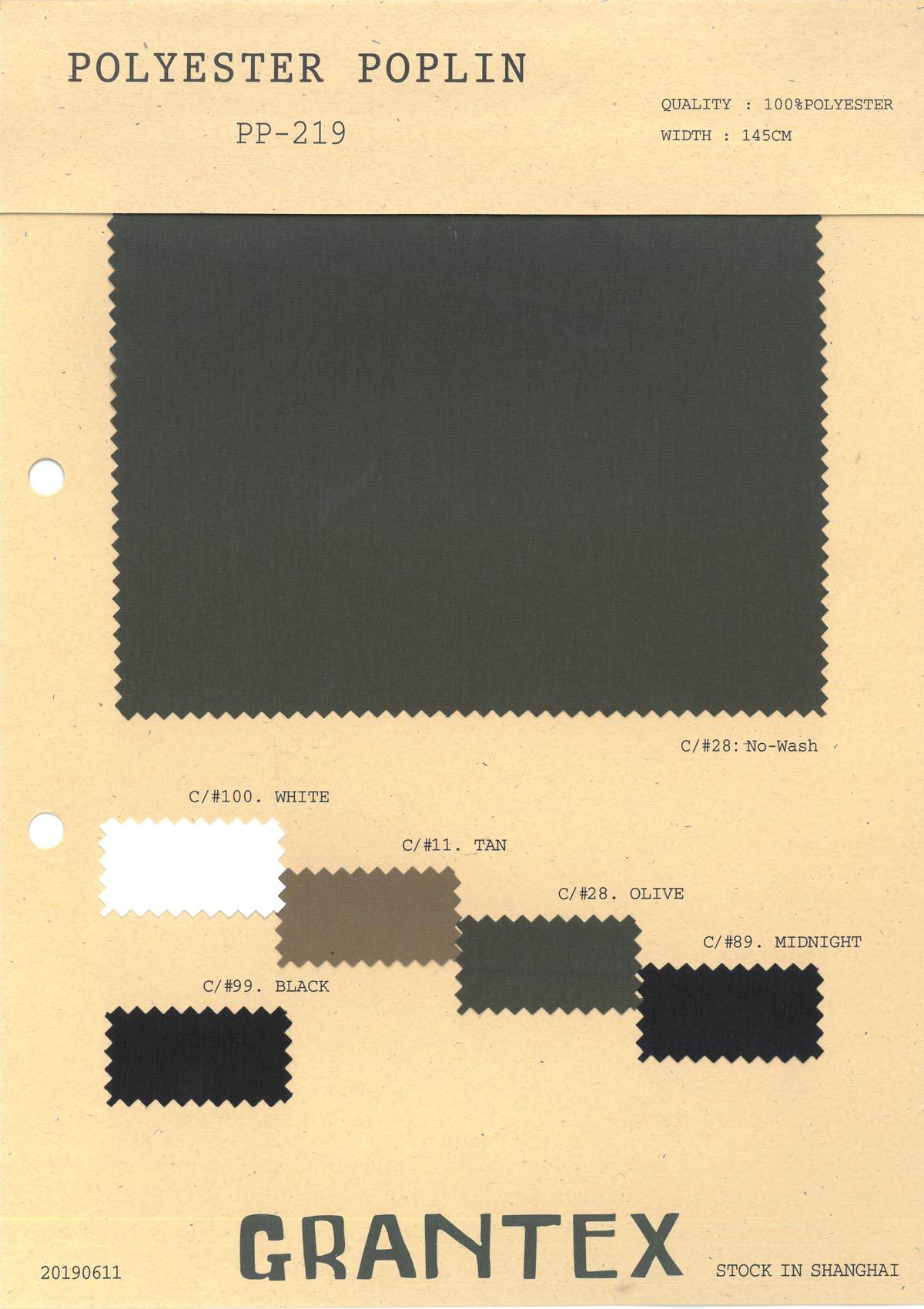 Rp 114 recycled polyester taffeta dwr pfc free fabric list grantex
